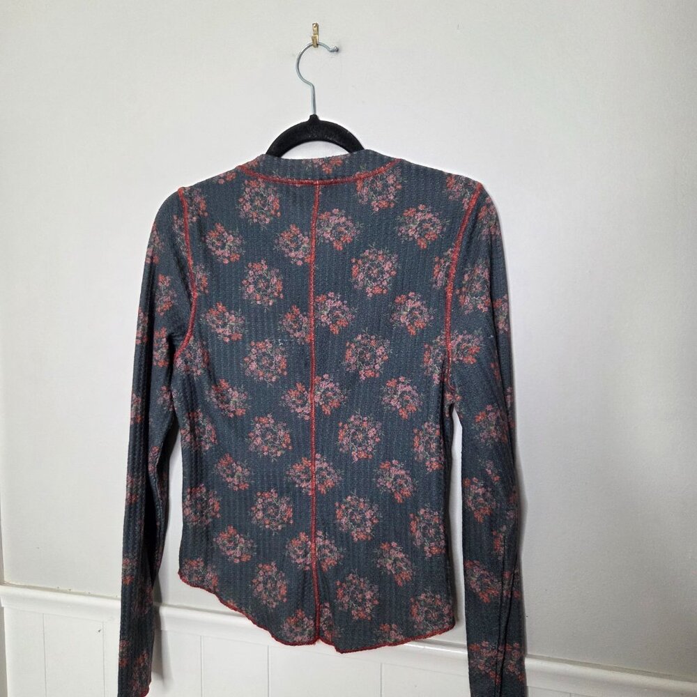 NATURAL LIFE Floral Thermal Raglan Top - Picture 4 of 4